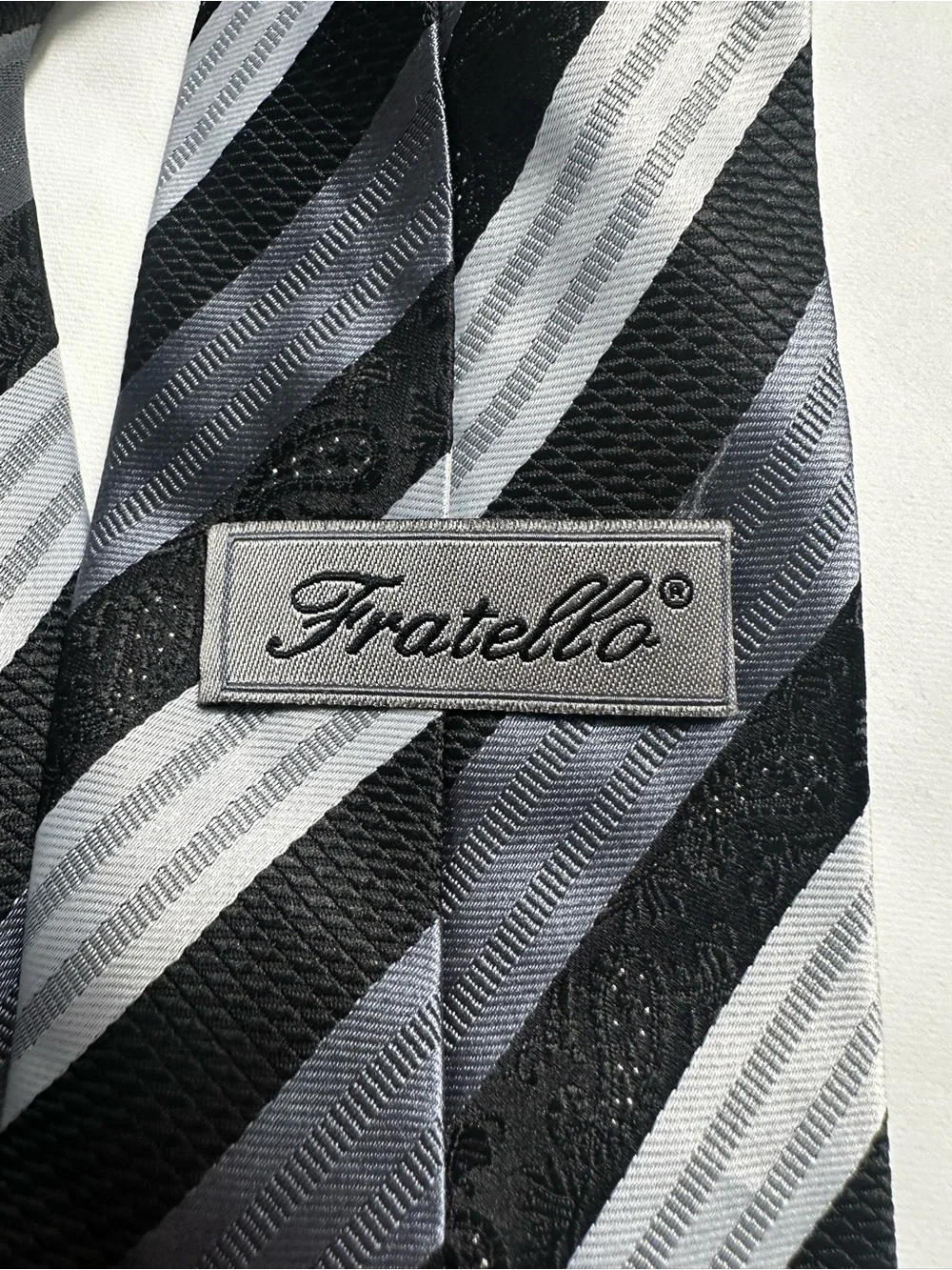 A58. Pack of 4 Men’s Designer Silk Ties - Black, Gold, Brown,navy